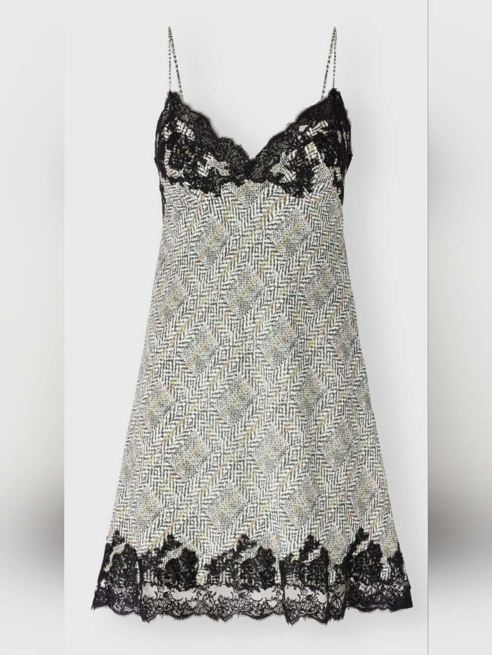 Ermanno Scervino FIRE! NWT! Lingerie Inspired Dress in Resca Print. Sz 38. R2S!
